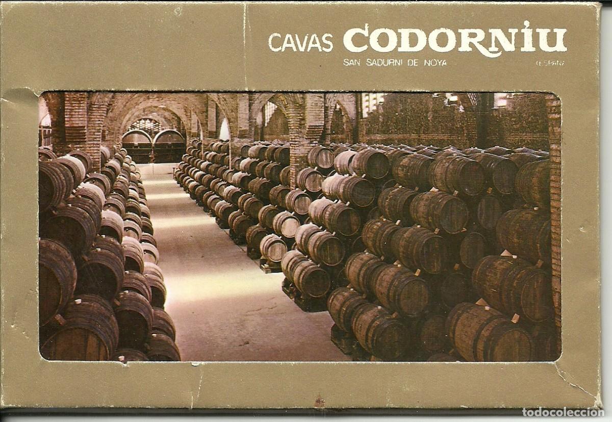 Postales: 8 tarjetas postales en estuche de las Cavas Codorniu - Foto 1