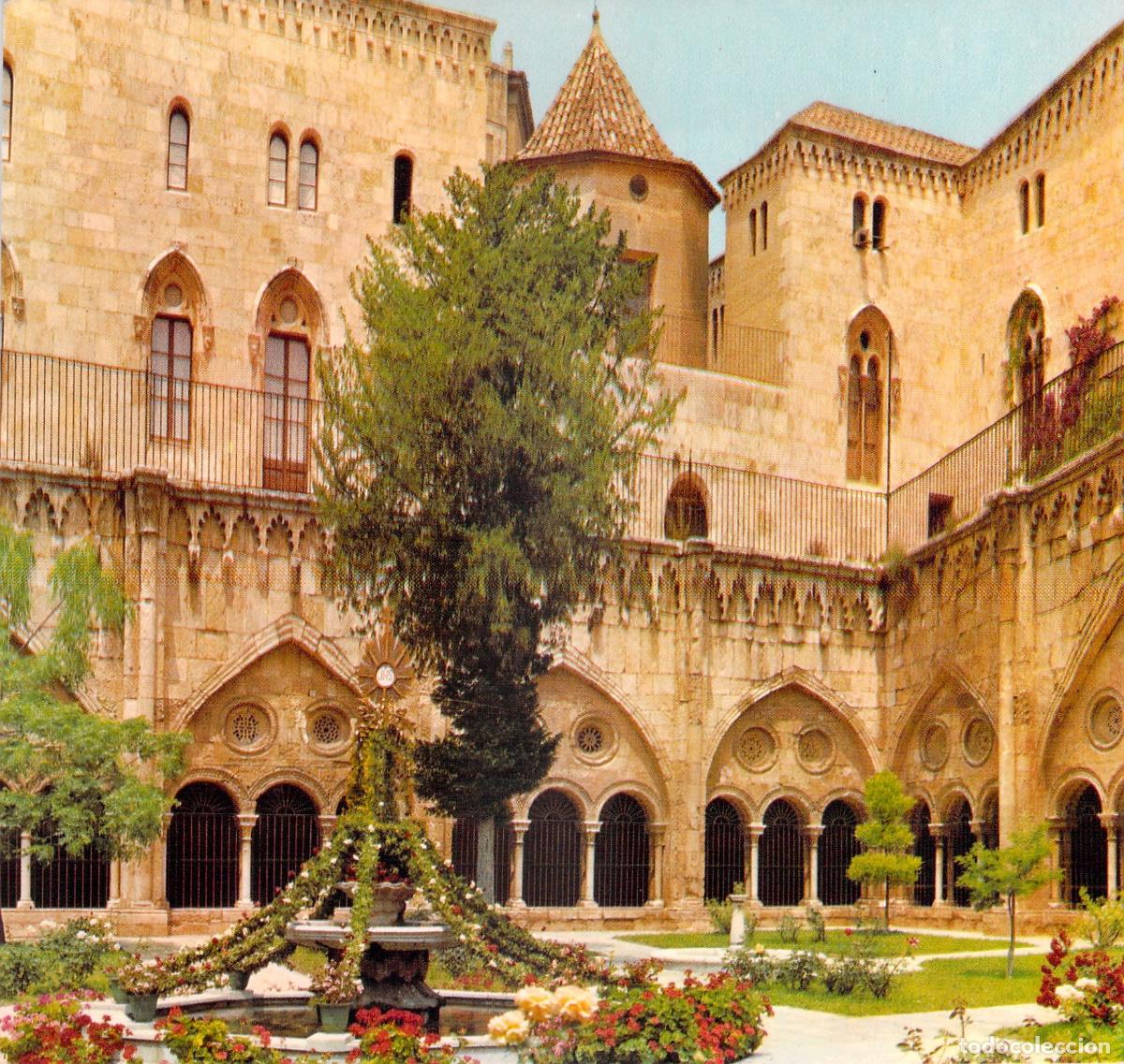 Cartoline: Postal Tarragona Catedral, Claustro G&oacute;tico y Jard&iacute;n, Costa Dorada Espa&ntilde;a