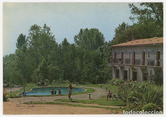 Postkarten: m011013 riells del montseny hostal marlet piscina i menjador 1978 fiter n&ordm;2732 sc