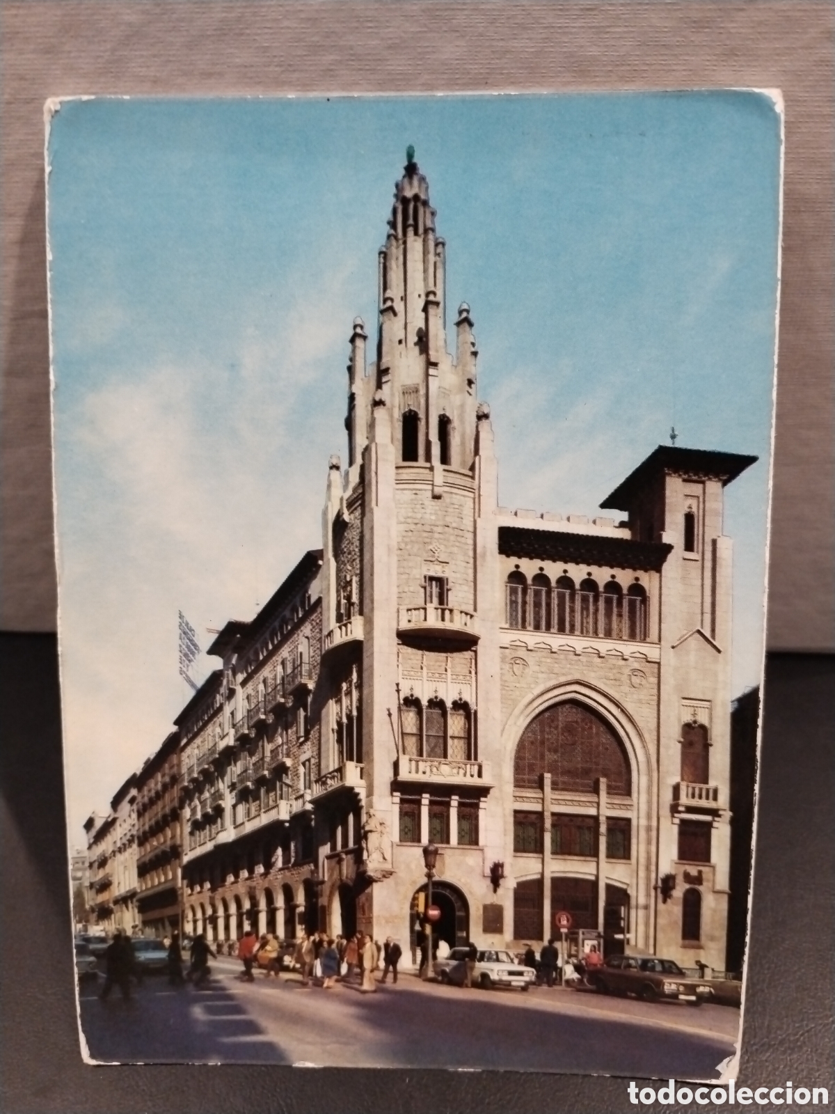 Cartoline: Postal de Barcelona. V&iacute;a Layetana. Oficinas Centrales de la Caja de Pensiones