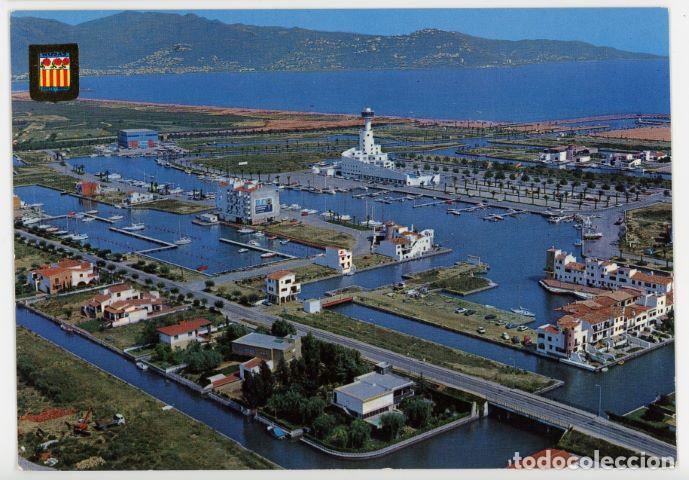 Postkarten: m011081 empuriabrava vista aerea 1977 escudo de oro n&ordm;25 escrita