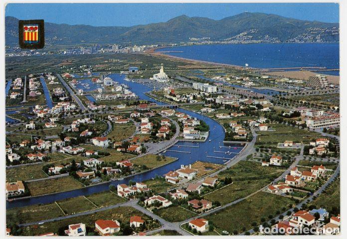 Cartoline: m011085 empuriabrava vista aerea 1977 escudo de oro n&ordm;21 escrita