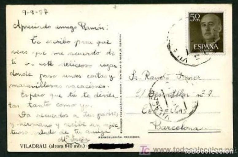 Postales: Viladrau. Ed. Bosch. Circulada. - Foto 2