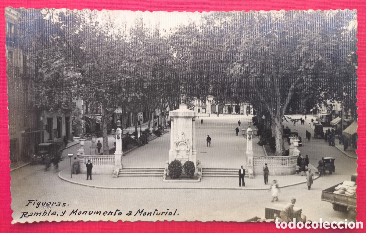 Postcards: FIGUERES RAMBLA POSTAL FOTOGR&Aacute;FICA GIRONA C. 1930