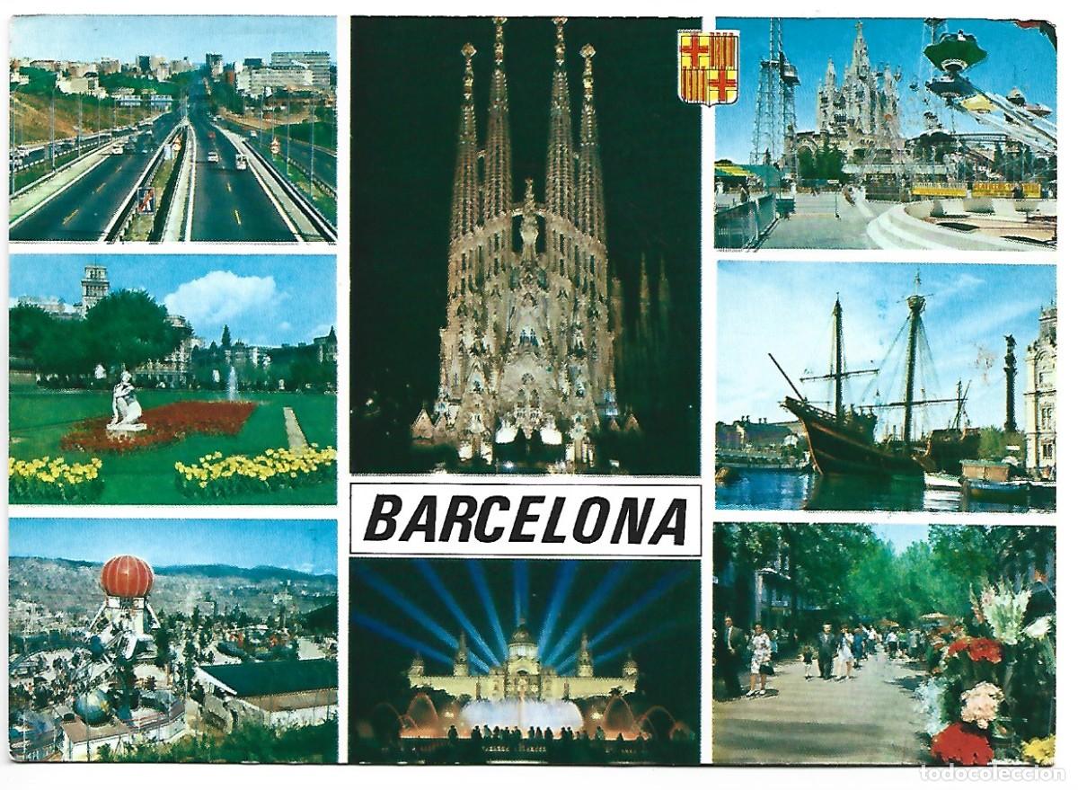 Postales: MULTIVISTAS DE BARCELONA - Foto 1