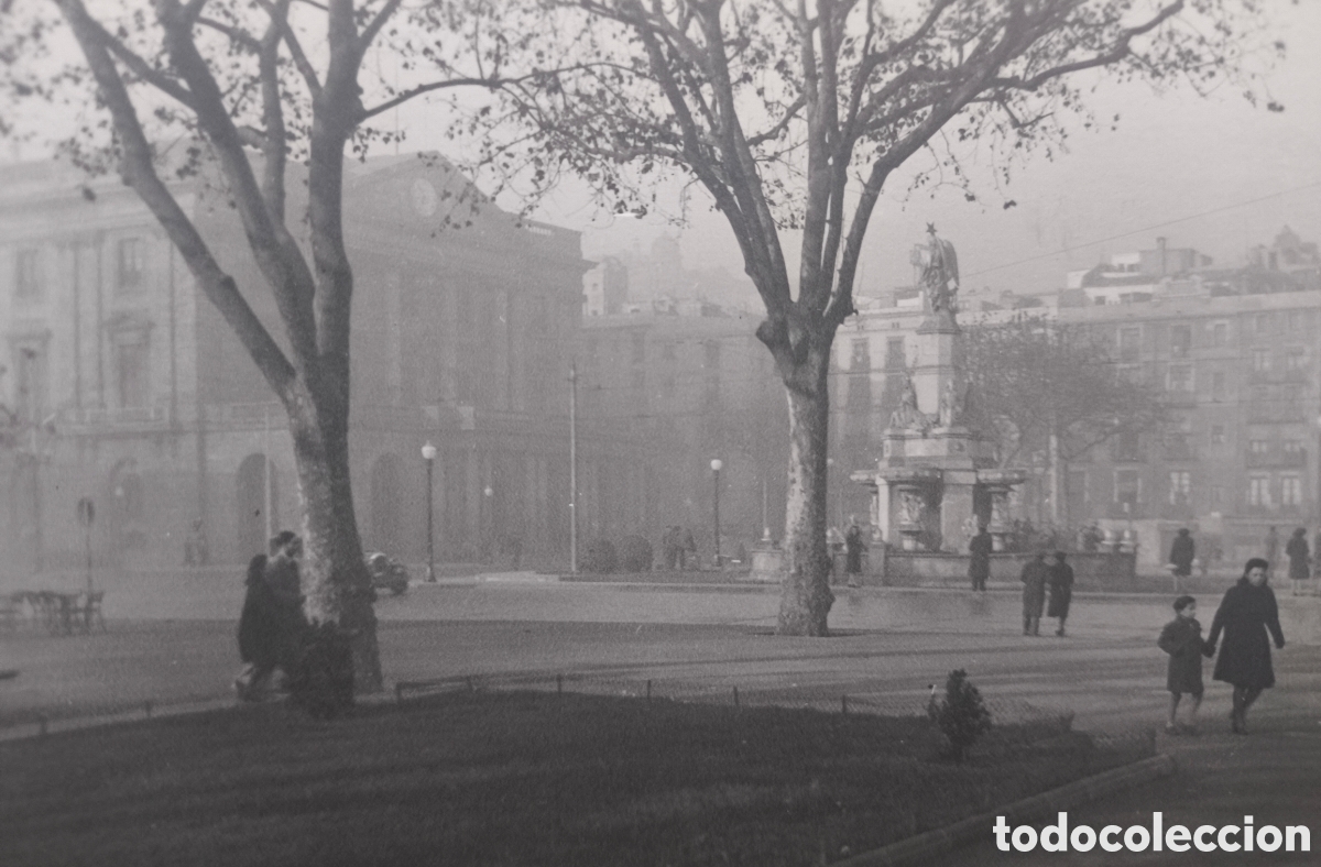 Postales: BARCELONA PLA DE PALAU POSTAL FOTOGR&Aacute;FICA ANIMADA C. 1945