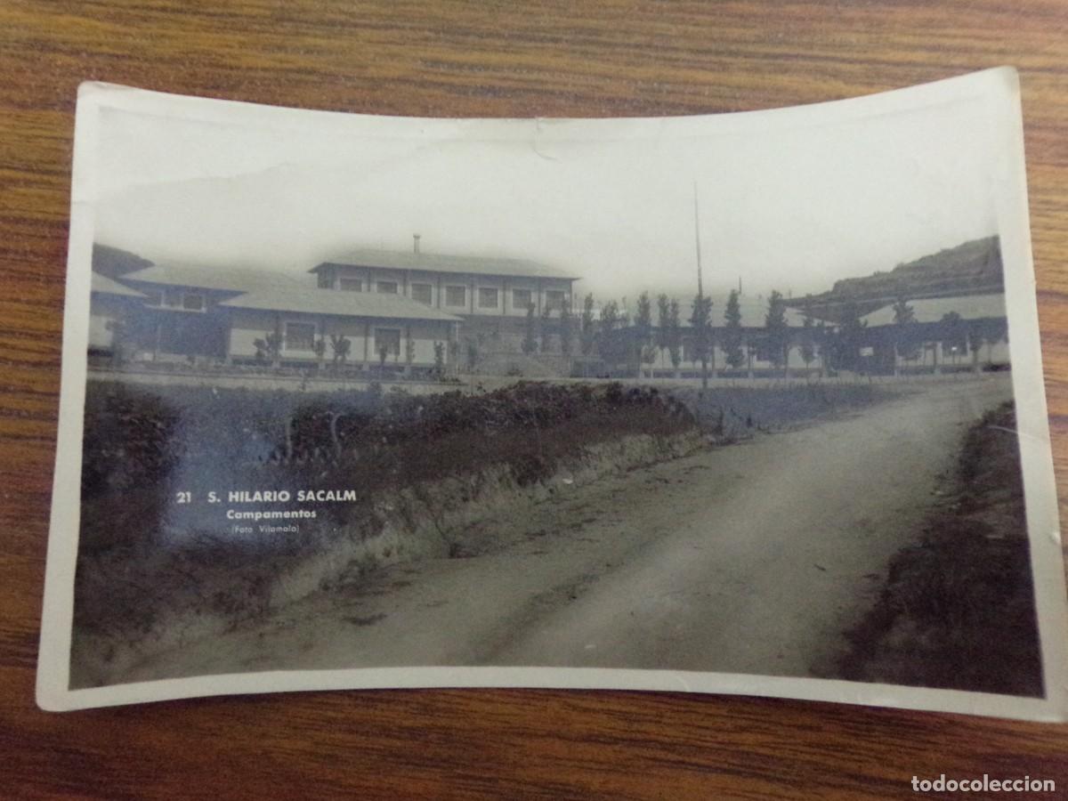 Postales: antigua postal de postal postal san hilario sacalm. campamento. foto vilamala. firmada 1951