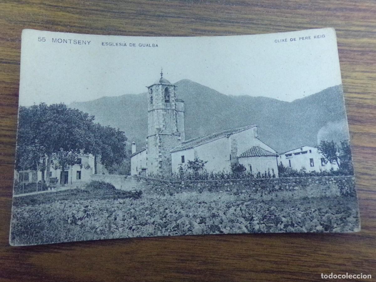 Postcards: ESTAMOS LIQUIDANDO. antigua postal de postal de montseny. esglesia de gualba. clixe de pere reig