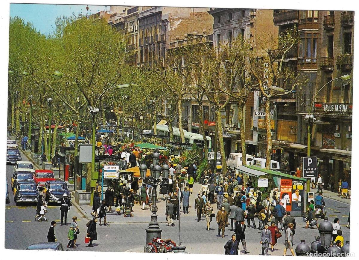 Postales: Postal Barcelona. Ramblas. ref. 7-cat575 - Foto 1