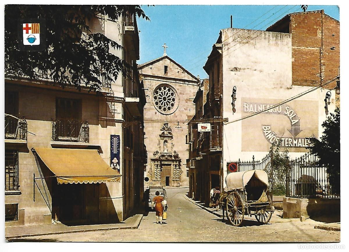 Postales: FA&Ccedil;ANA DE L&acute;ESGLESIA PARROQUIAL.- CALDAS DE MONTBUY