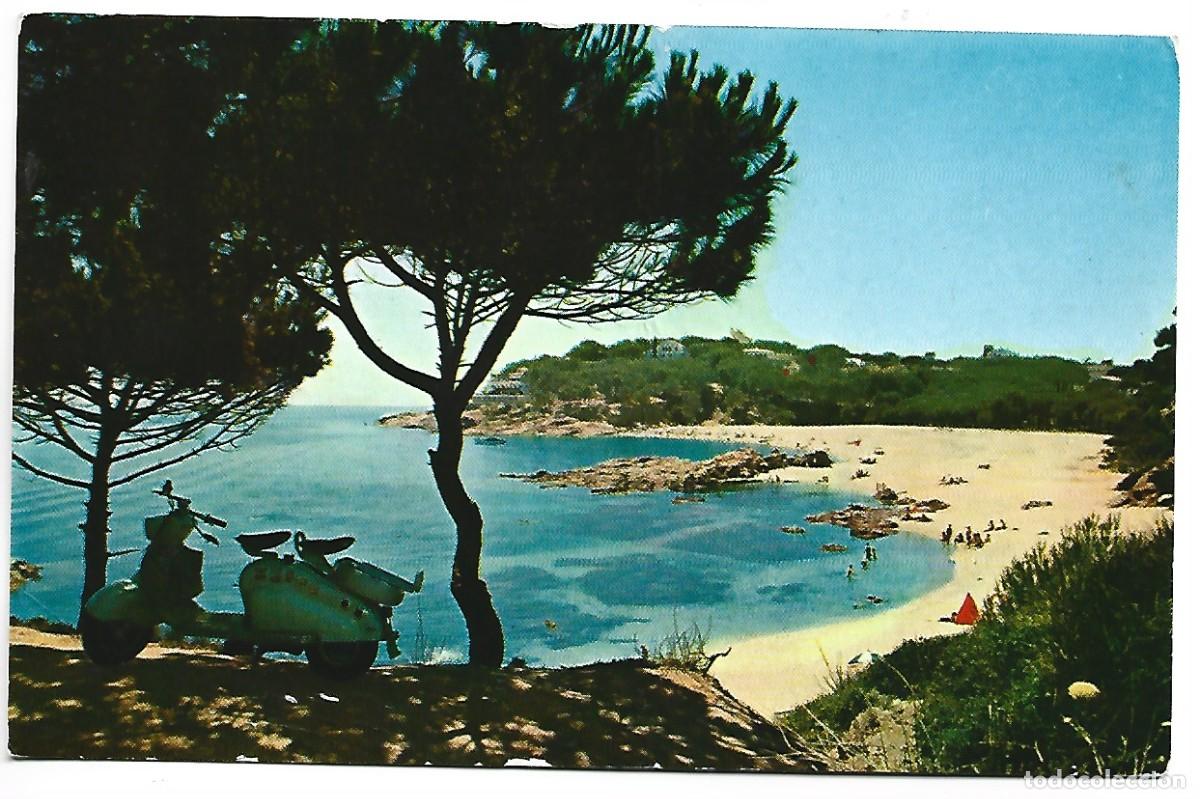 Postais: PLAYA LA CONCA Y S&acute;AGAROAL FONDO, DESDE PLAYA DE ARO.- COSTA BRAVA