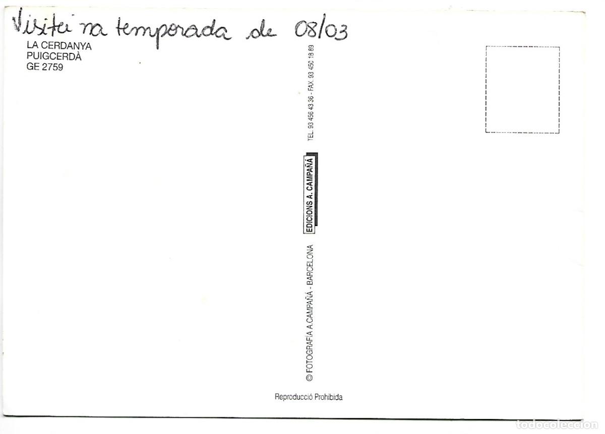 Postales: PUIGCERDA / LA CERDANYA - GIRONA - Foto 2