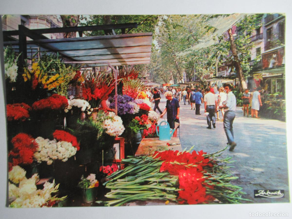Postales: Barcelona - Rambla de las Flores - Foto 1