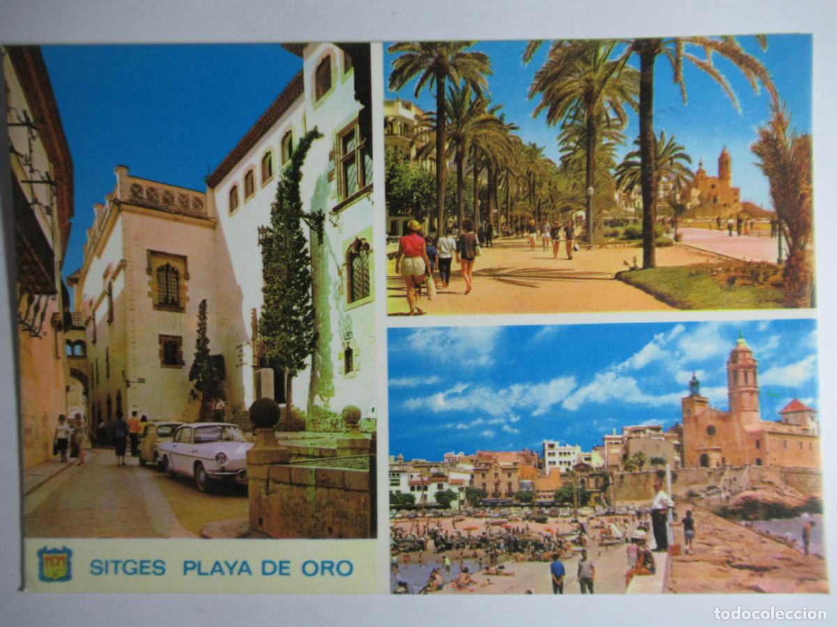 Postales: Sitges (Barcelona) - Playa de Oro - Foto 1