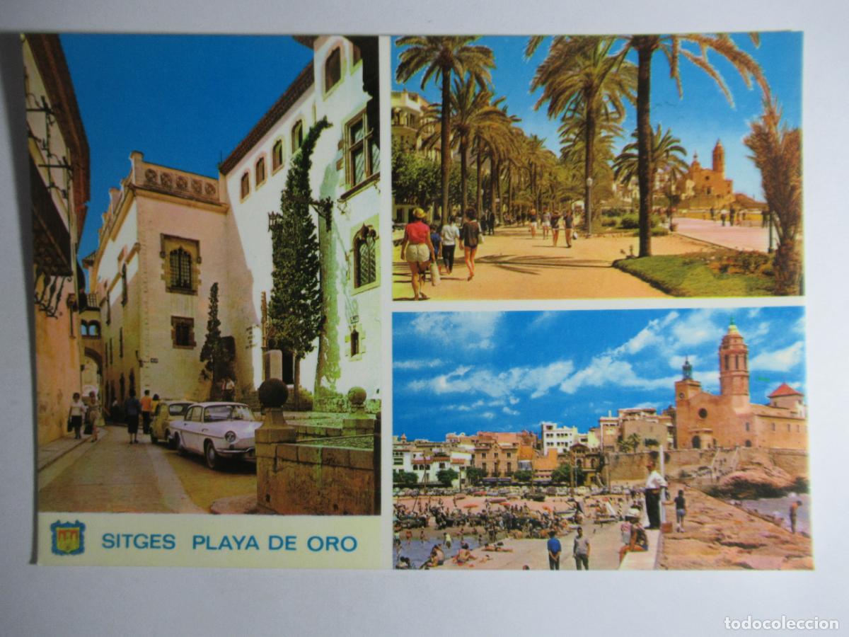 Postales: Sitges (Barcelona) - Playa de Oro - Foto 1