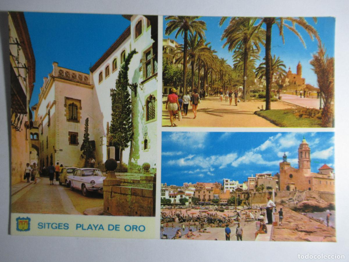 Postales: Sitges (Barcelona) - Playa de Oro - Foto 1