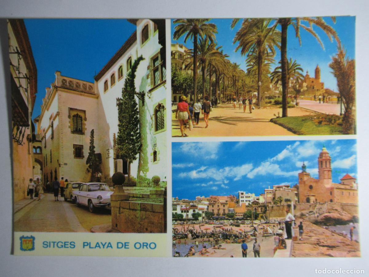Postales: Sitges (Barcelona) - Playa de Oro - Foto 1