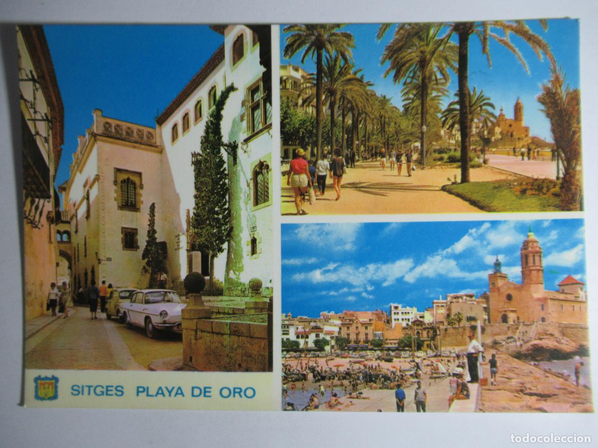 Postales: Sitges (Barcelona) - Playa de Oro - Foto 1
