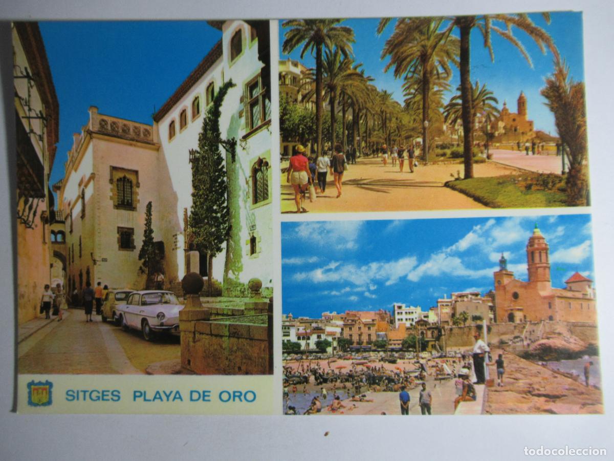Postales: Sitges (Barcelona) - Playa de Oro - Foto 1