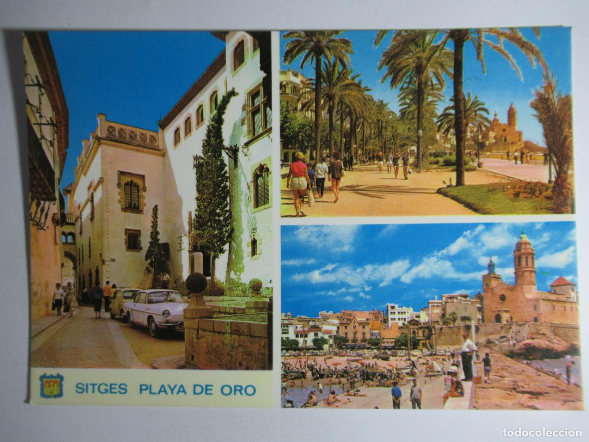 Postales: Sitges (Barcelona) - Playa de Oro - Foto 1