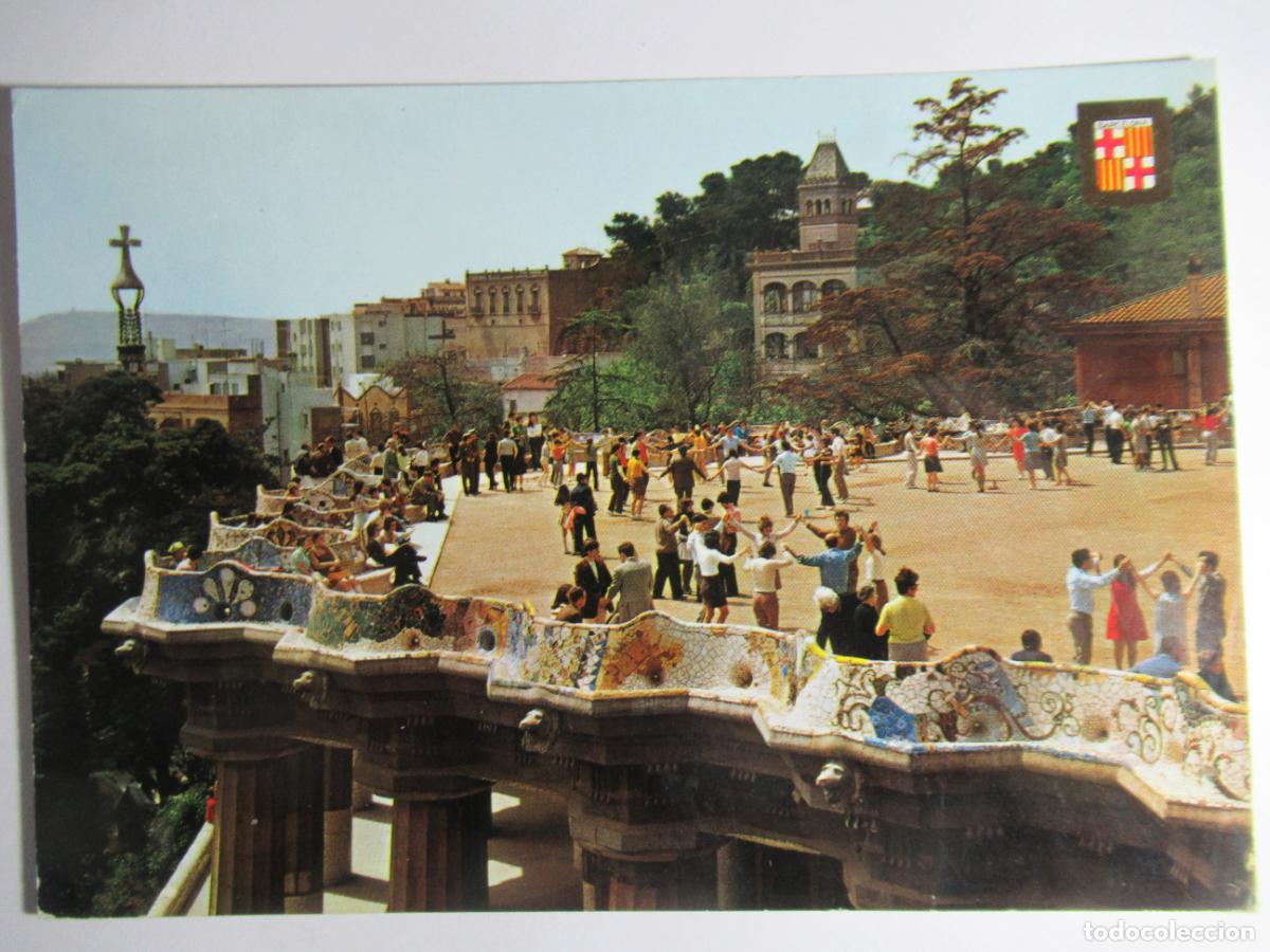 Postales: Barcelona - Parque G&uuml;ell. Aplec de Sardanas - Foto 1