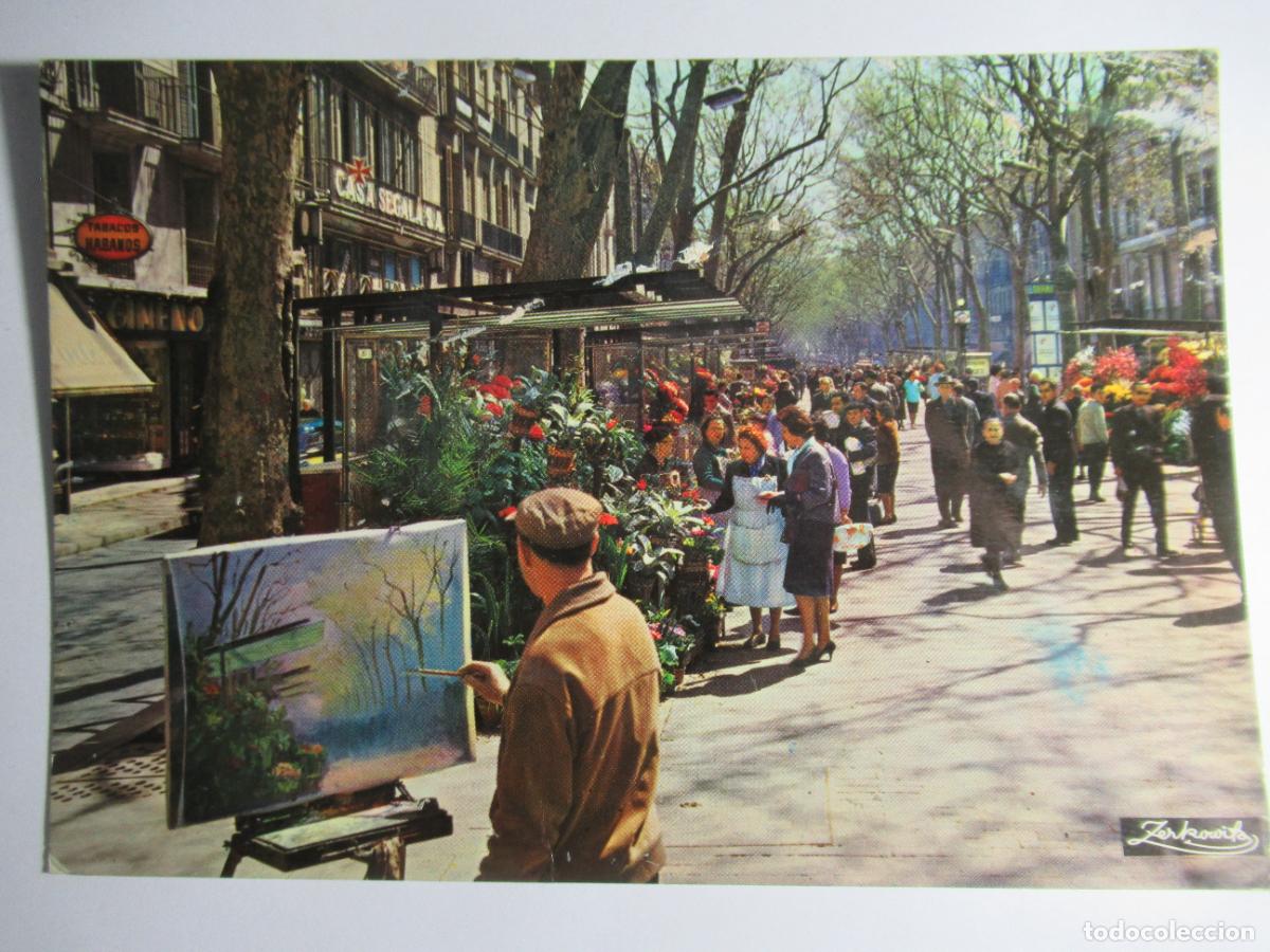 Postales: Barcelona - Rambla de las Flores - Foto 1