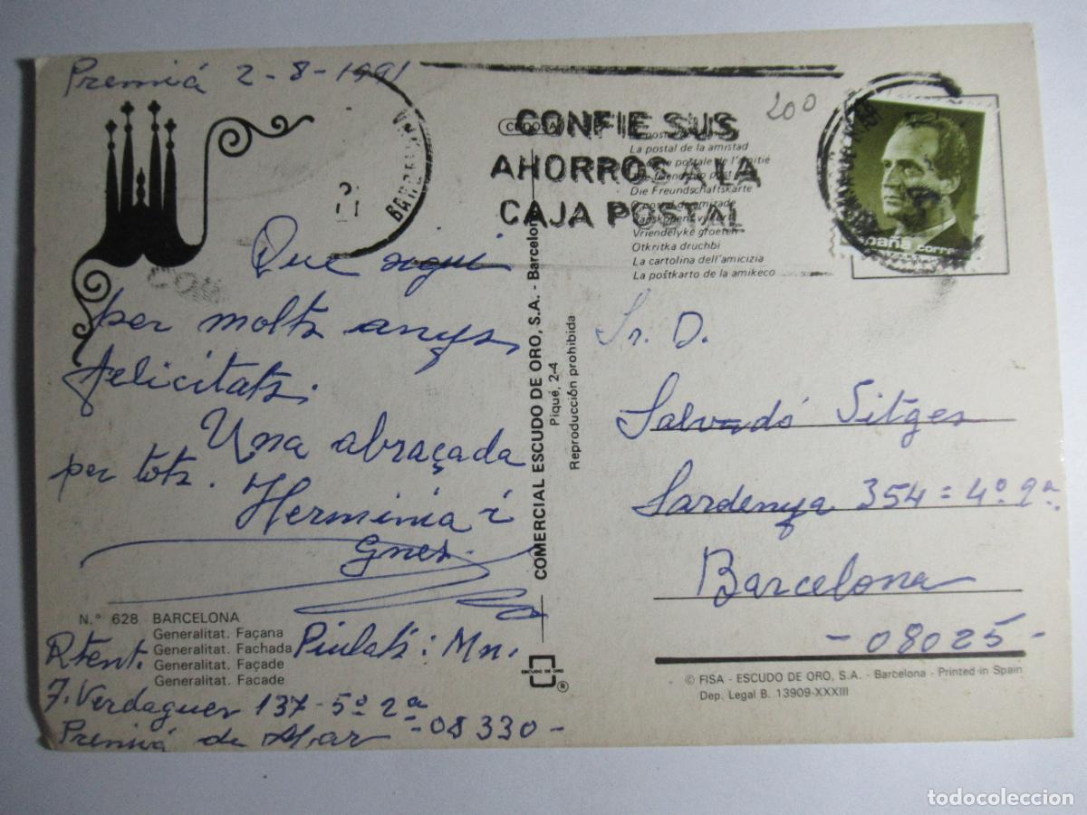 Postales: Barcelona - Generalitat - Foto 2