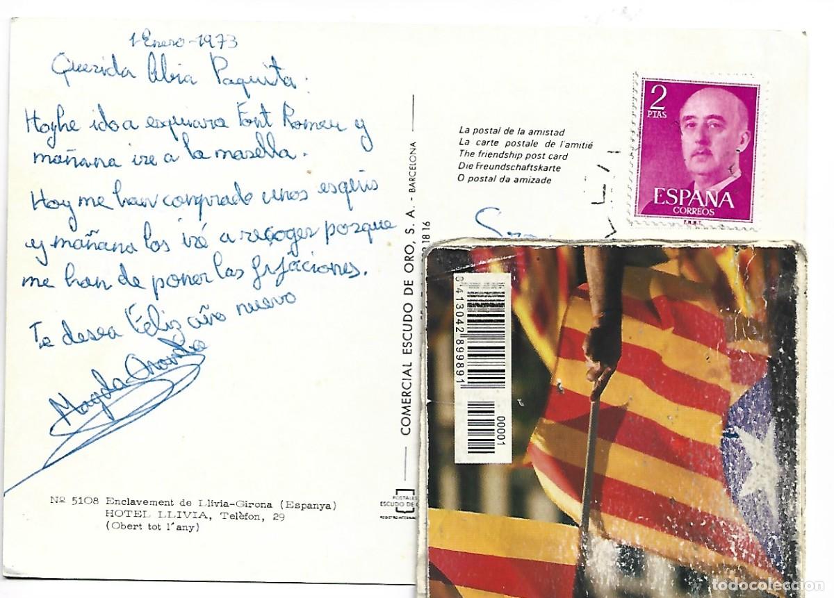 Postales: &rdquo; HOTEL LLIVIA &rdquo;.- ENCLAVEMENT DE LLIVIA - GIRONA - Foto 2