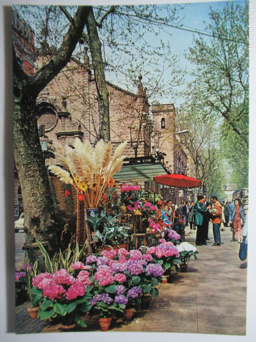 Postales: Barcelona - Rambla de las Flores - Foto 1