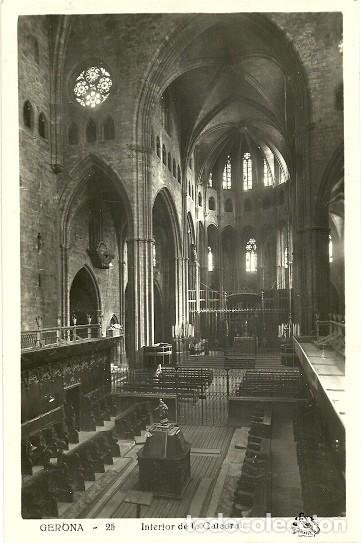 Postales: Gerona - Interior de la Catedral - Foto 1