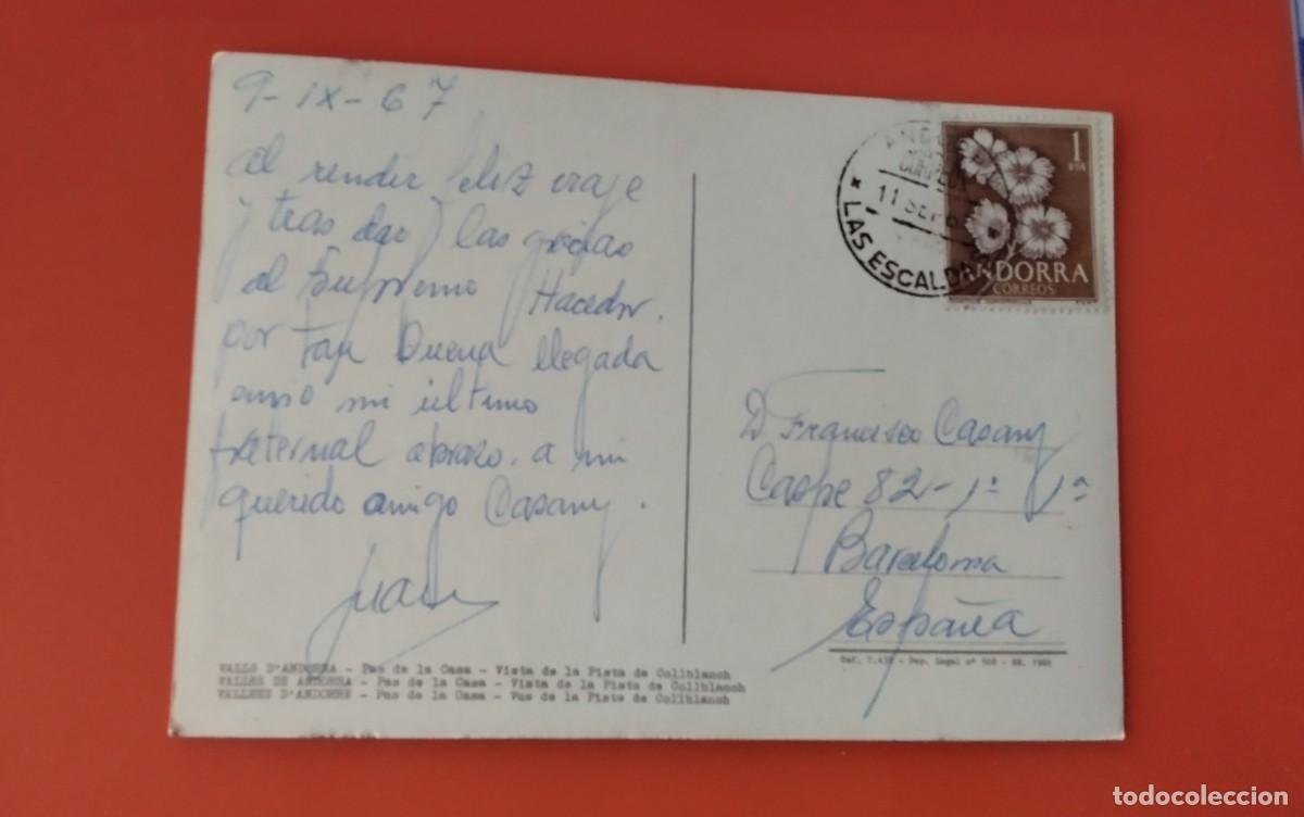 Postales: PAS DE LA CASA , POSTAL ANTIGUA - Foto 3