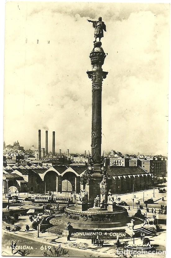 Postales: Barcelona - Monumento a Colon - Foto 1