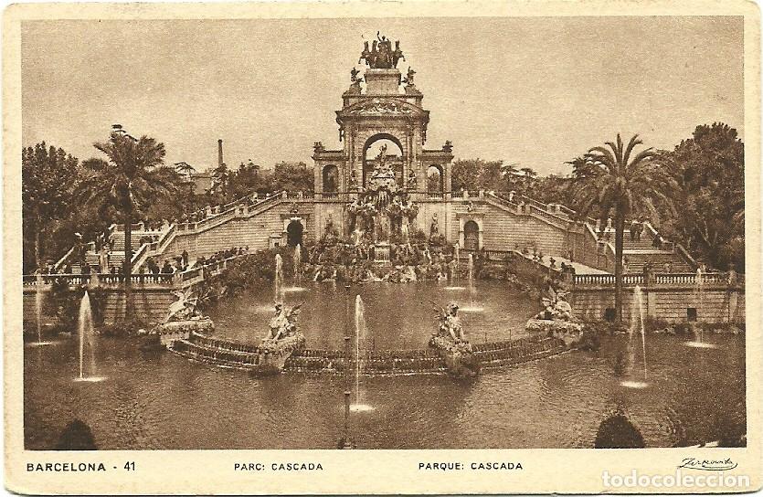 Postales: Barcelona - Parque - Cascada - Foto 1