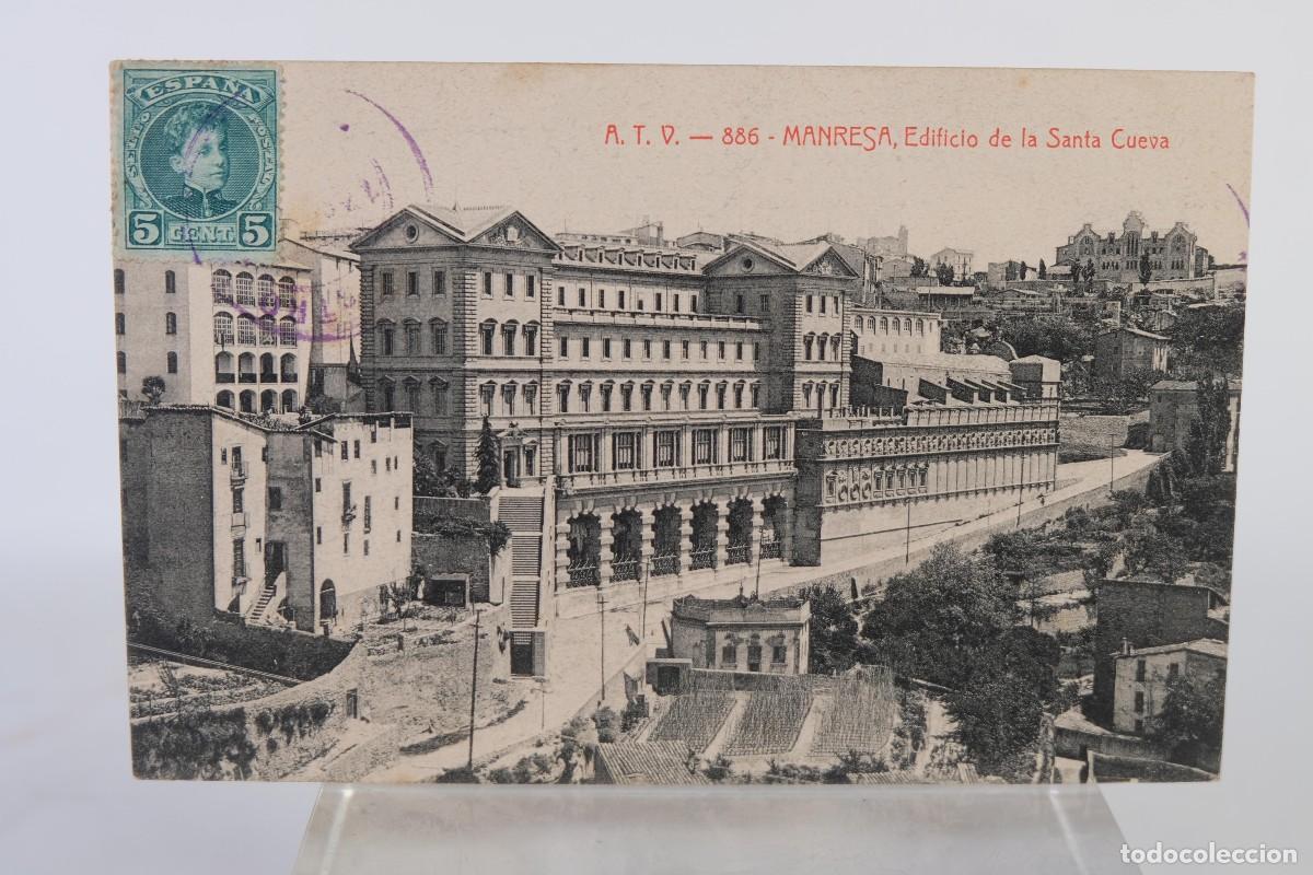 Postales: TARJETA POSTAL ANTIGUA MANRESA EDIFICIO DE LA SANTA CUEVA - Foto 1
