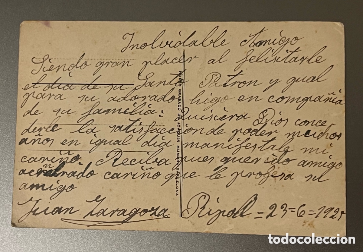 Postales: POSTAL: RIPOLL - PLA&Ccedil;A CONSTITUCI&Oacute; - CIRCULADA EN 1925 - Foto 2