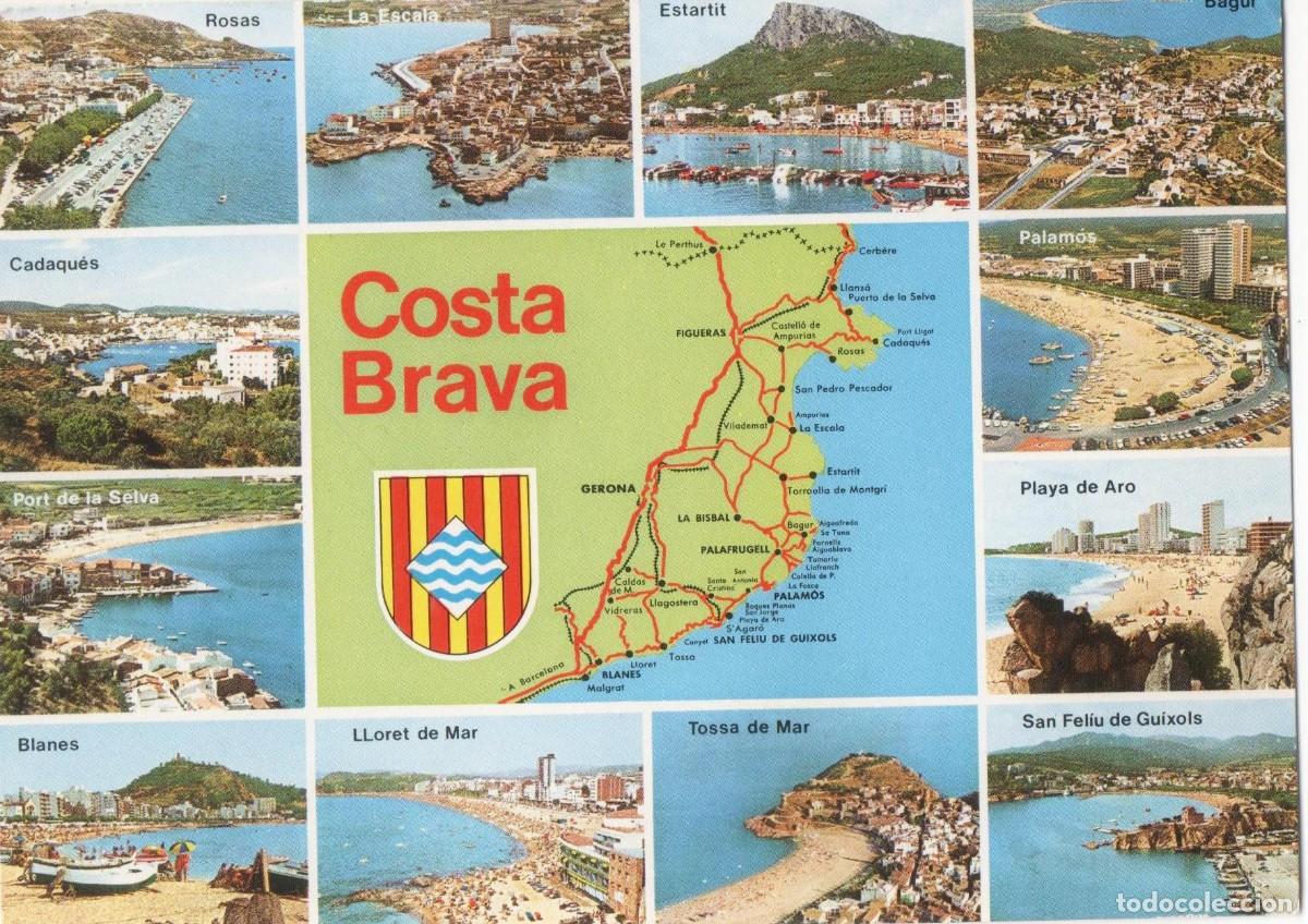 Postales: Girona-Costa Brava -circulada- - Foto 1