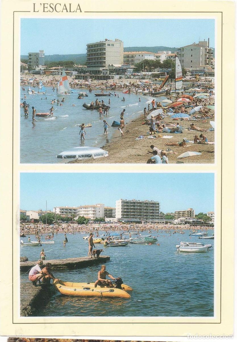 Postales: Girona-L&acute;Escala-circulada- - Foto 1