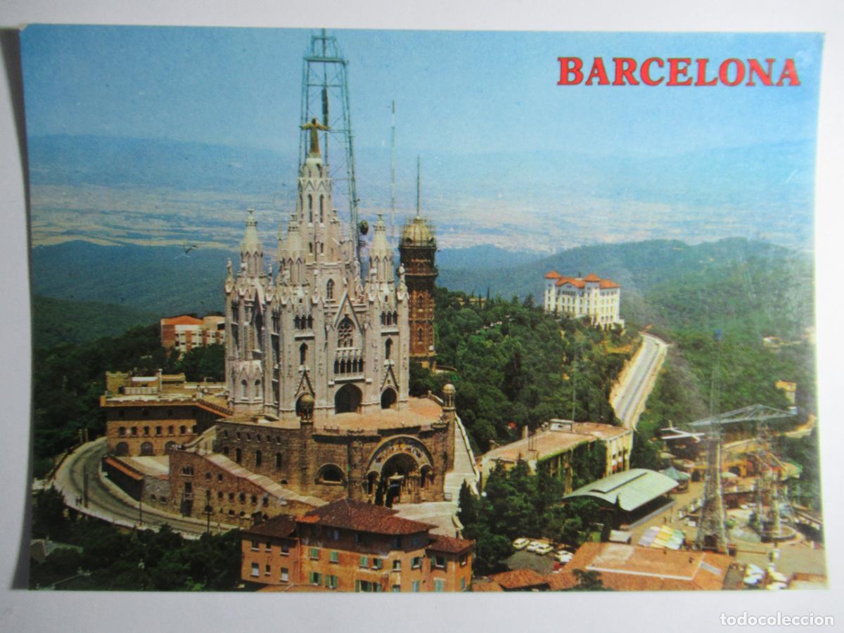 Postales: Barcelona - Templo Expiatorio en el Tibidabo - Foto 1
