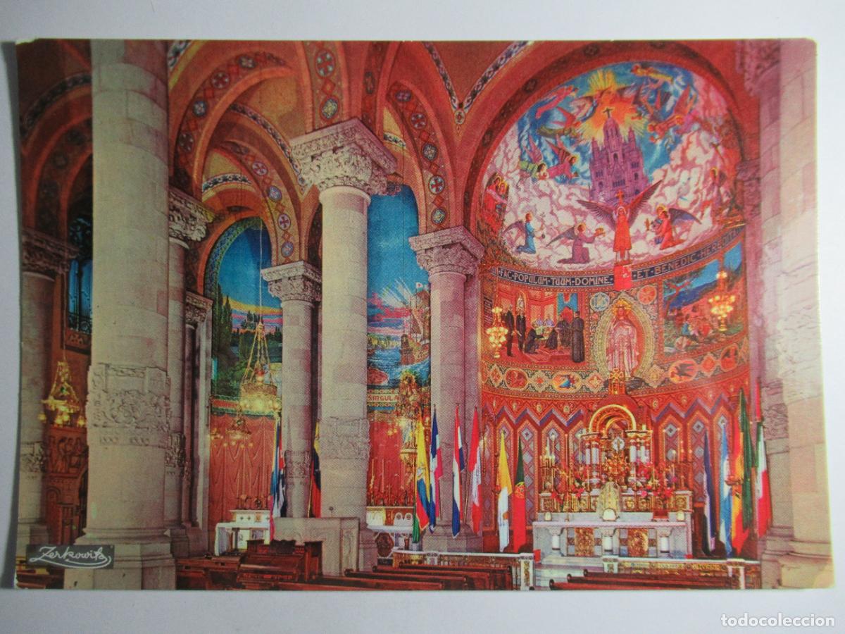 Postales: Barcelona - Tibidabo - Interior cripta - Foto 1