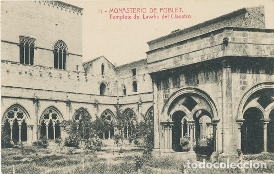 Postales: Monasterio de Poblet Templete del lavabo del Claustro - Foto 1