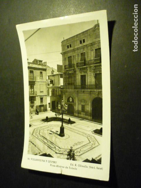Postcards: VILLANUEVA Y GELTRU BARCELONA PLAZA ALCAZAR DE TOLEDO