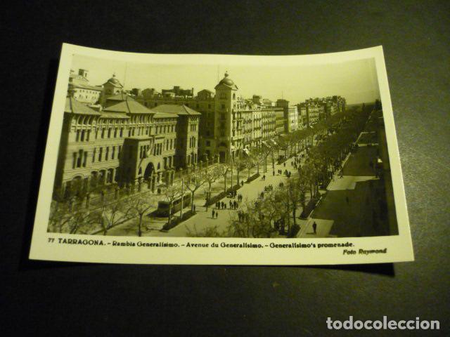Postales: TARRAGONA RAMBLA DEL GENERALISIMO - Foto 1