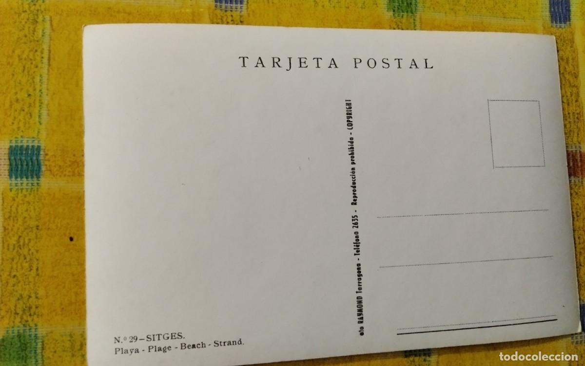 Postales: SITGES , POSTAL ANTIGUA , BLANCO Y NEGRO - Foto 3