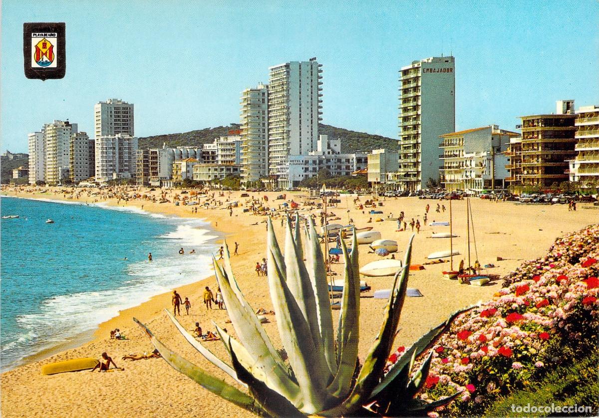 Postales: Postal Vista General Playa de Aro, Costa Brava, Edificios Modernos y Playa - Foto 1