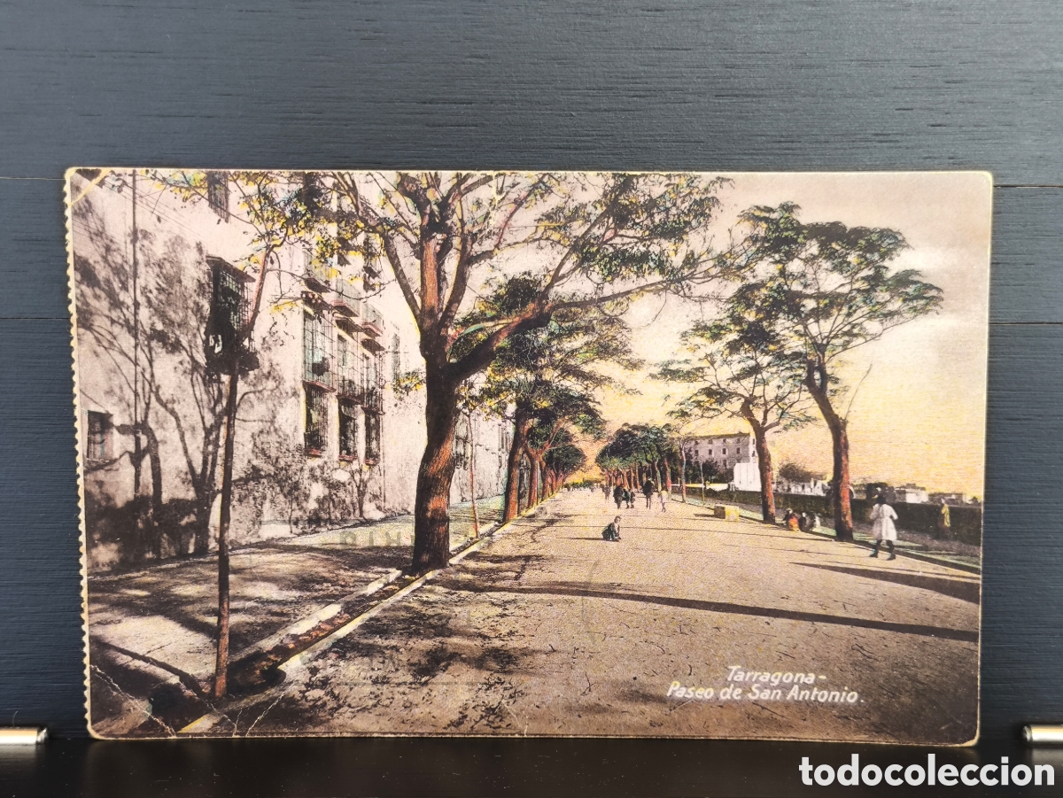 Postales: Antigua postal Tarragona Paseo de San Antonio Ed. Anguela Hermanos 1928