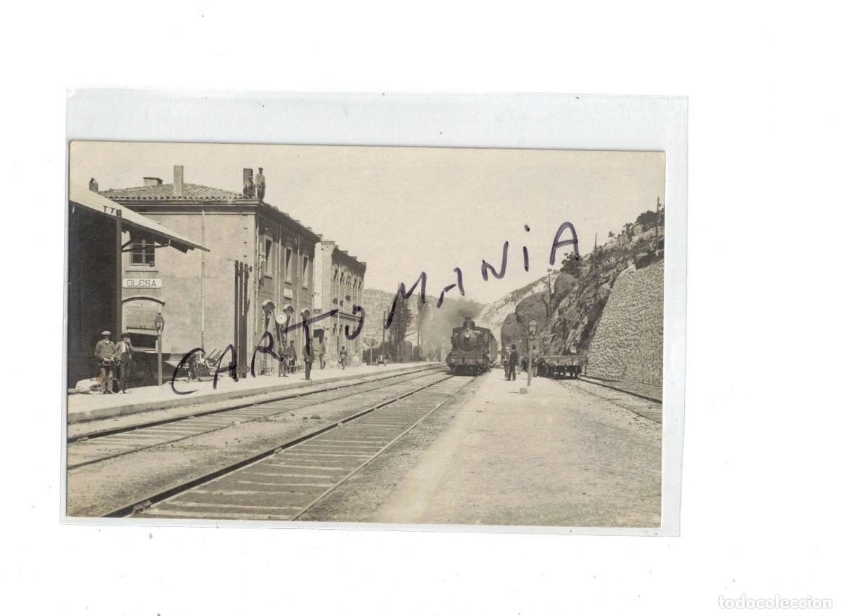 Postkarten: OLESA DE MONTSERRAT. ESTACI&Oacute;N
