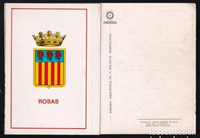 Postales: Roses. *Rosas* Postal con solapa. Nueva. - Foto 2