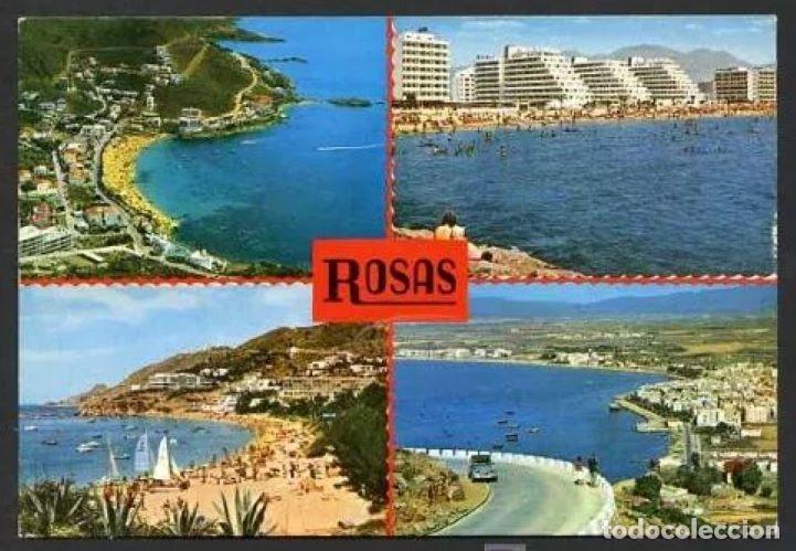 Postais: Roses. *Villa de grandes atractivos*  Edc. Foto Catal&aacute;n Ibarz n&ordm; 1195.  Circulada