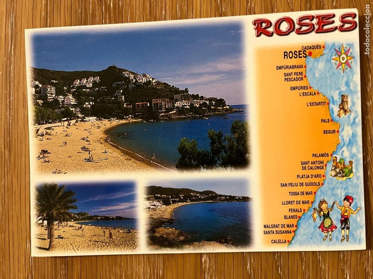 Postales: ROSES GIRONA COSTA BRAVA SIN CIRCULAR - Foto 1