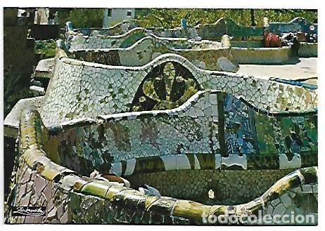 Postales: DETALLE, PARQUE GUELL.- BARCELONA - Foto 1